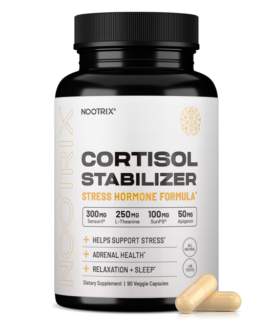 Nootrix Cortisol Manager bottle front view showing stress-support design.