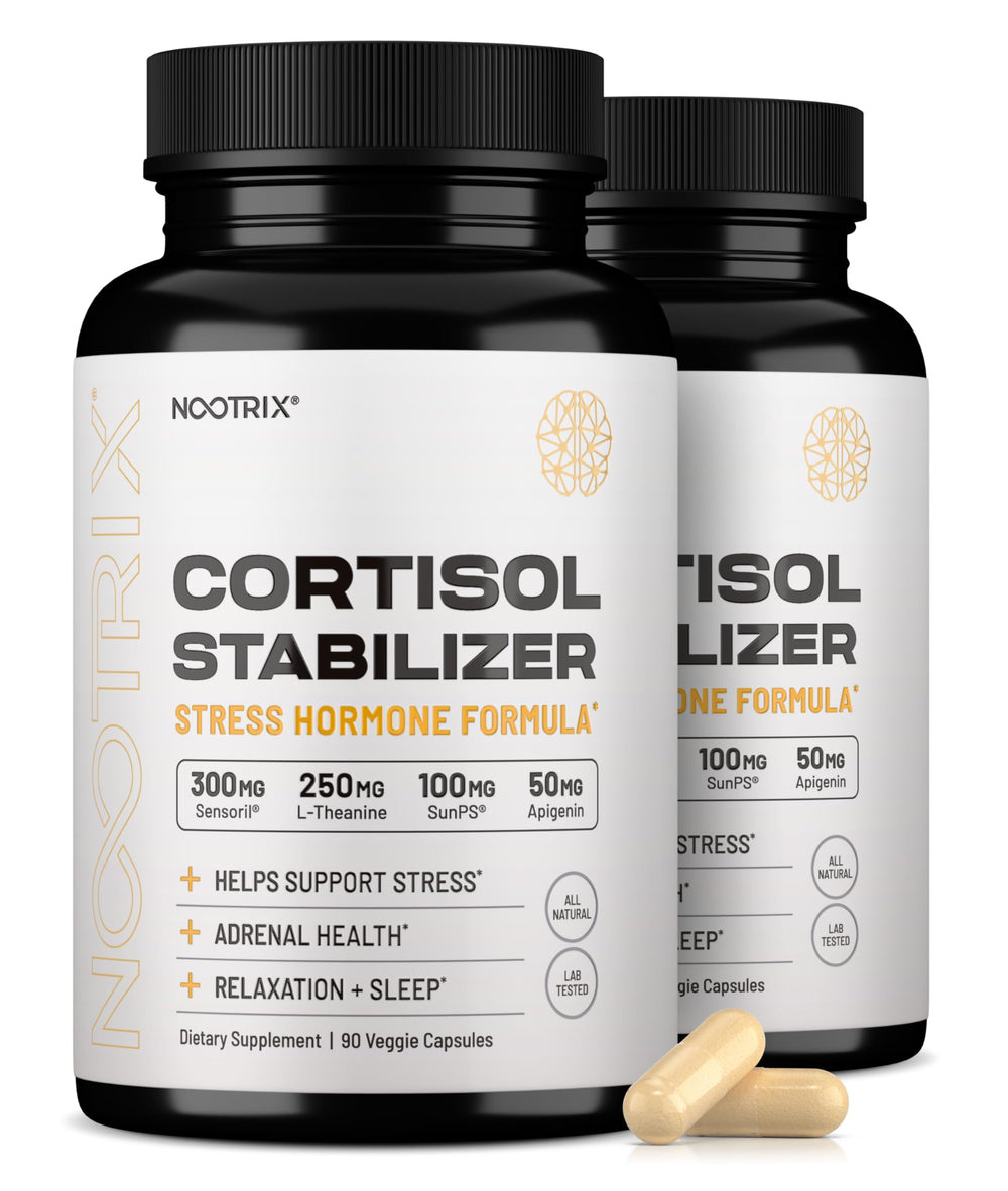 Nootrix Cortisol Manager bottle-label for stress support.