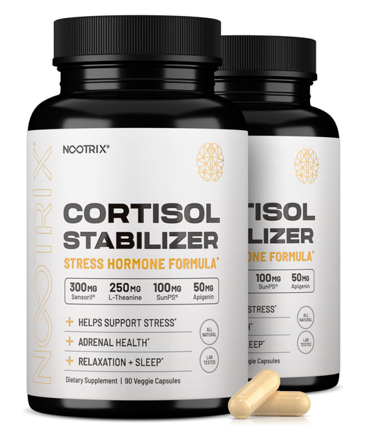 Nootrix Cortisol Manager bottle-label for stress support.