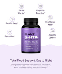Nootrix Organic 5HTP Plus capsules on white surface for daily use.