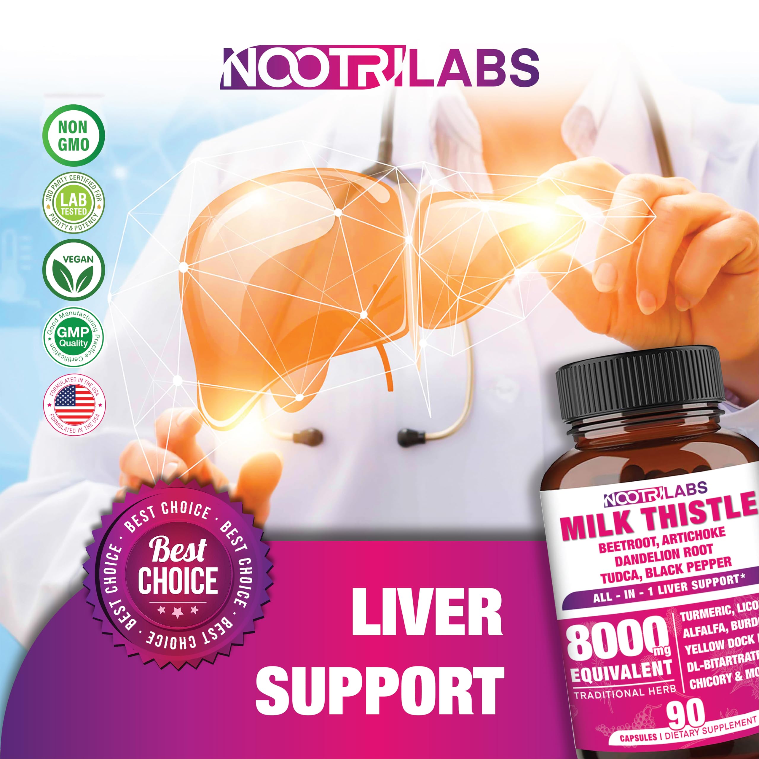 Nootrolabs Naturals Vegan capsules pack emphasizes convenient daily use.