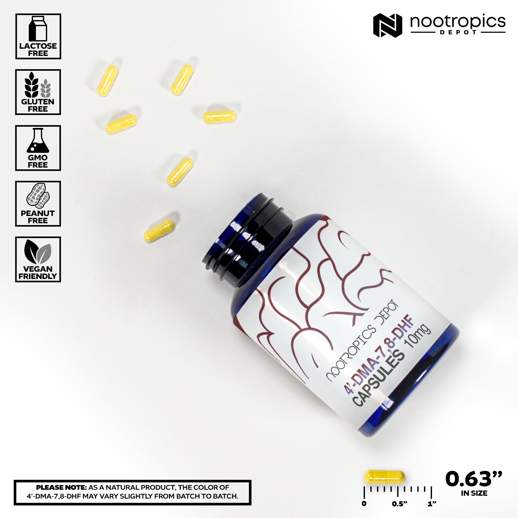 Nootropics Depot 30-count packaging seen on a clean desk for everyday use.