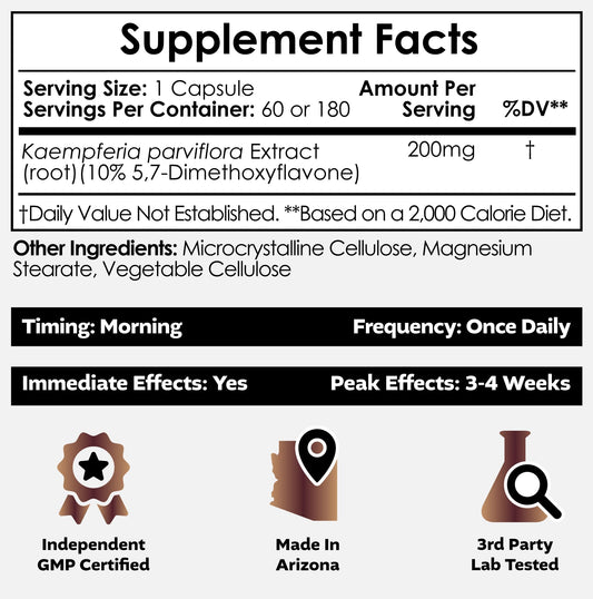 Nootropics Depot bottle front showcases capsules designed for daily energy and vitality.
