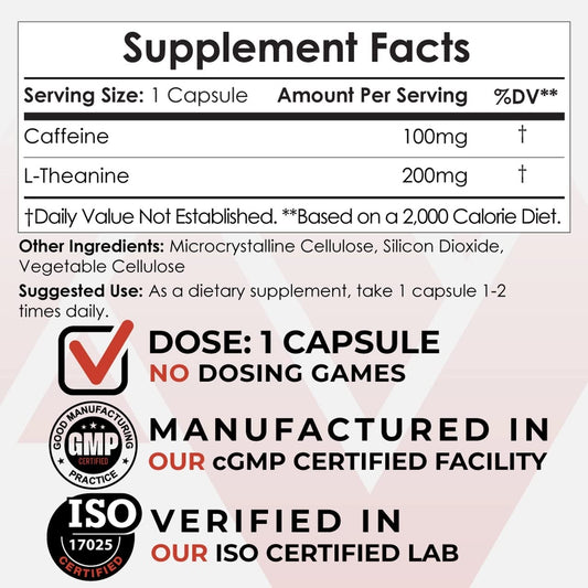 Nootropics Depot bottle front emphasizes calm energy and mental clarity