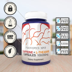 Nootropics Depot capsule pour conveys quick, jitter-free energy for work