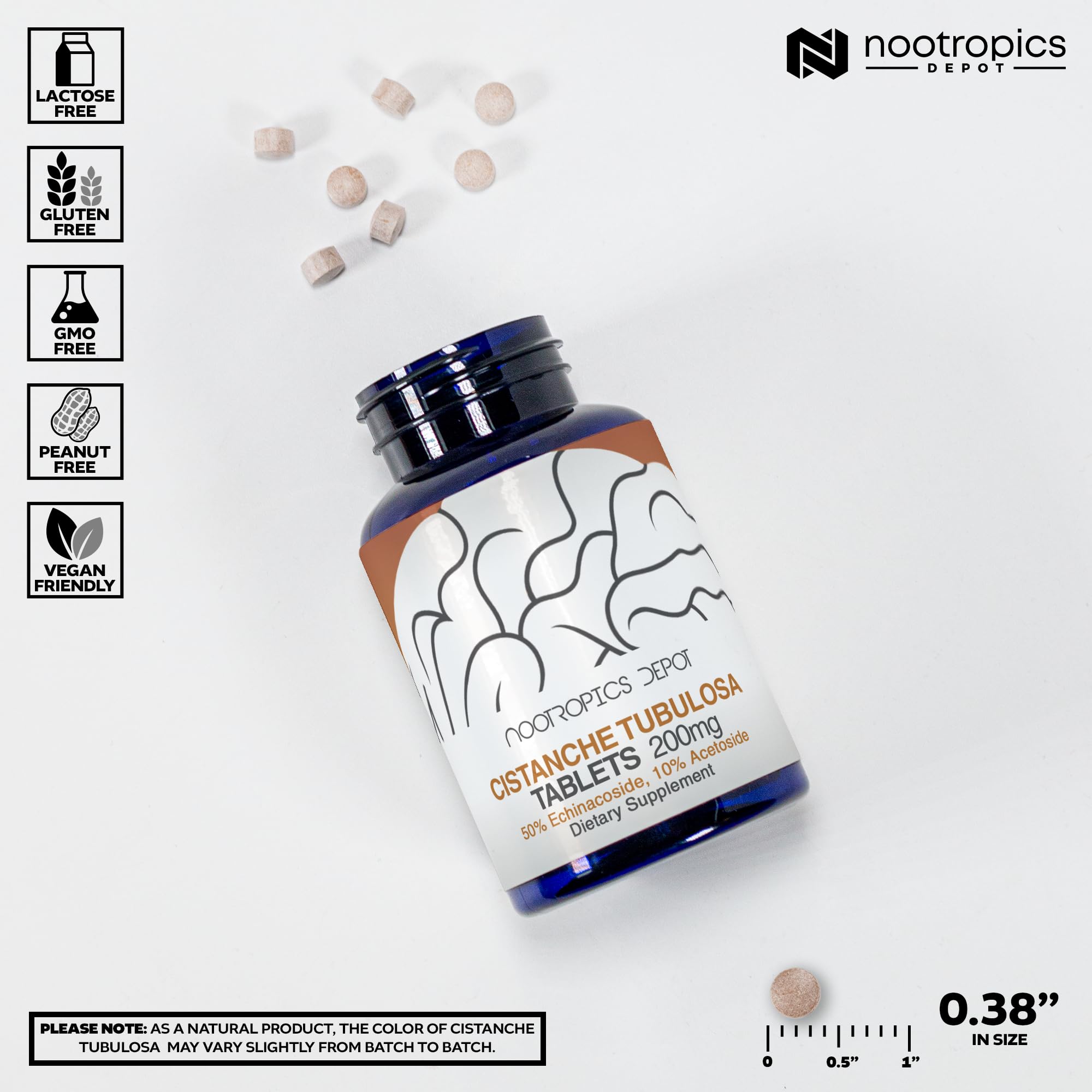 Cistanche tubulosa capsules close-up reveals smooth texture for quality energy.