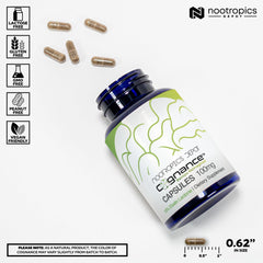 Nootropics Depot Cognance capsules closeup highlights high-potency formulation for clearer thinking