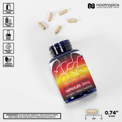 Nootropics Depot Horny Goat Weed capsules inside view for convenient daily supplement