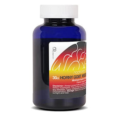 Nootropics Depot Horny Goat Weed label close-up with icariin concentration