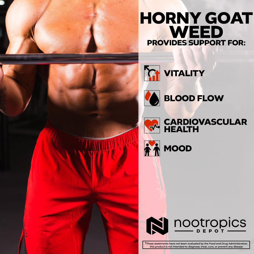 Nootropics Depot Horny Goat Weed nutrition facts detail for informed choices