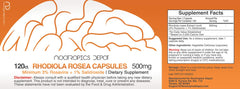 Nootropics Depot Rosavins 3% detail label image for enhanced adaptogenic clarity