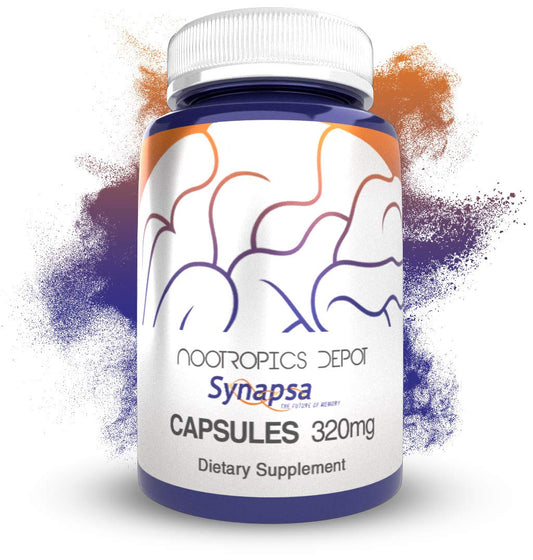 Nootropics Depot Synapsa Bacopa bottle front for learning support