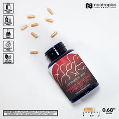 Nootropics Depot Tongkat Ali 10% eurycomanone HPTLC label close-up highlighting potency