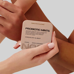 NOOZ Probiotic Mints bulk pack highlighting 300 mints value