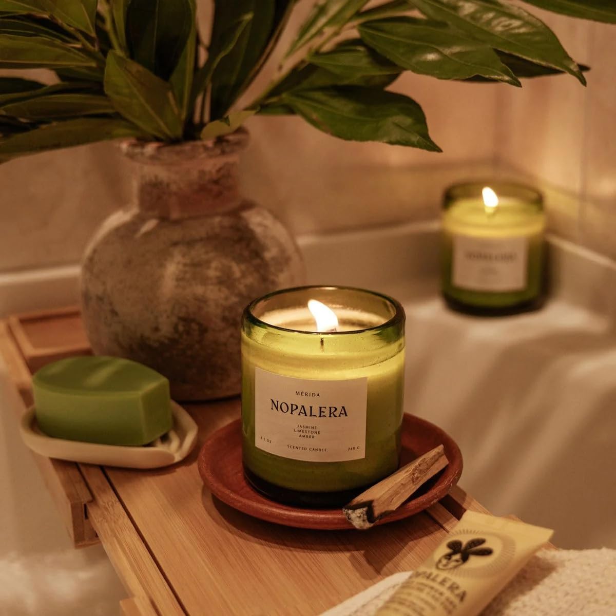Nopalera Merida Candle packaging image highlights artisan design and thoughtful presentation.