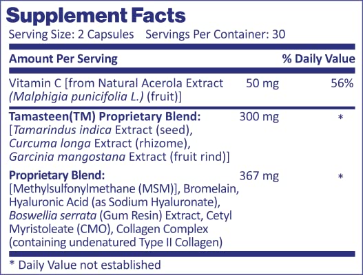 Nordic Healthy Living Tamasteen ingredient bottle shown for context