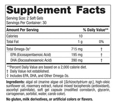 Nordic Naturals Algae Omega close-up showing the vegan algae source.