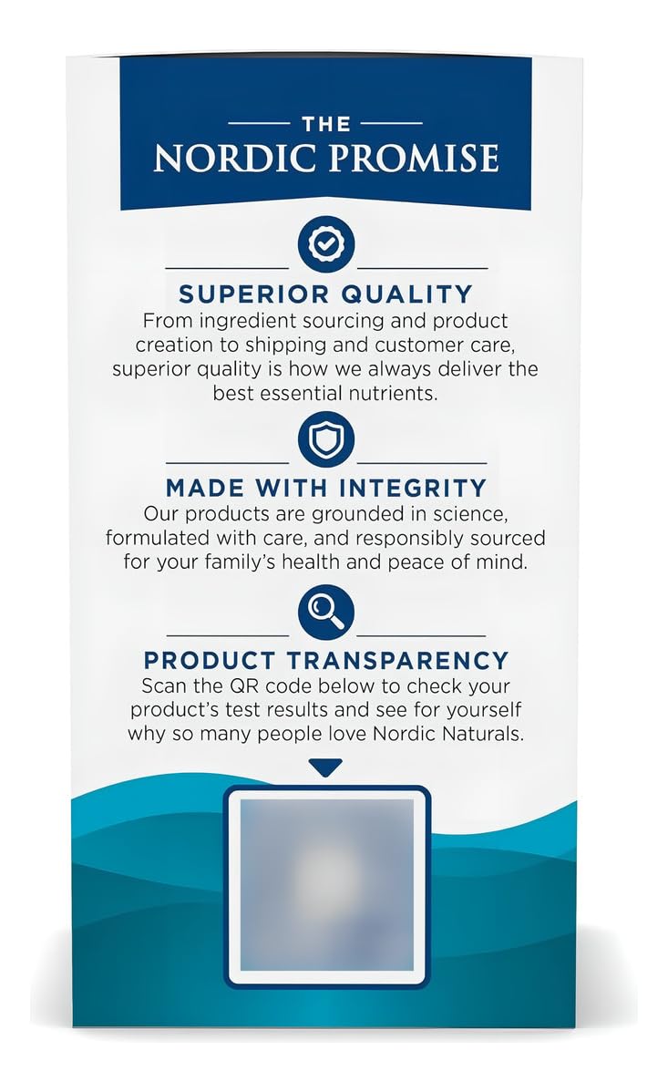 Nordic Naturals Algae Omega vegan certification badge indicates plant-based origin.