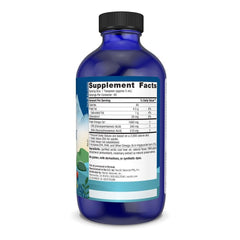 Nordic Naturals Arctic Cod Liver Oil lemon label communicates purity and responsible sourcing
