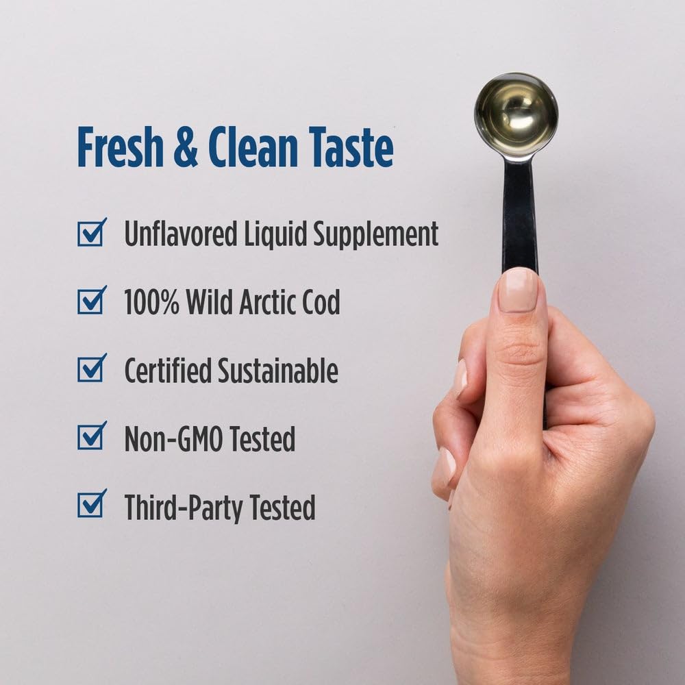 Sustainable packaging of Nordic Naturals Arctic Cod Liver Oil emphasizes eco-friendly choices