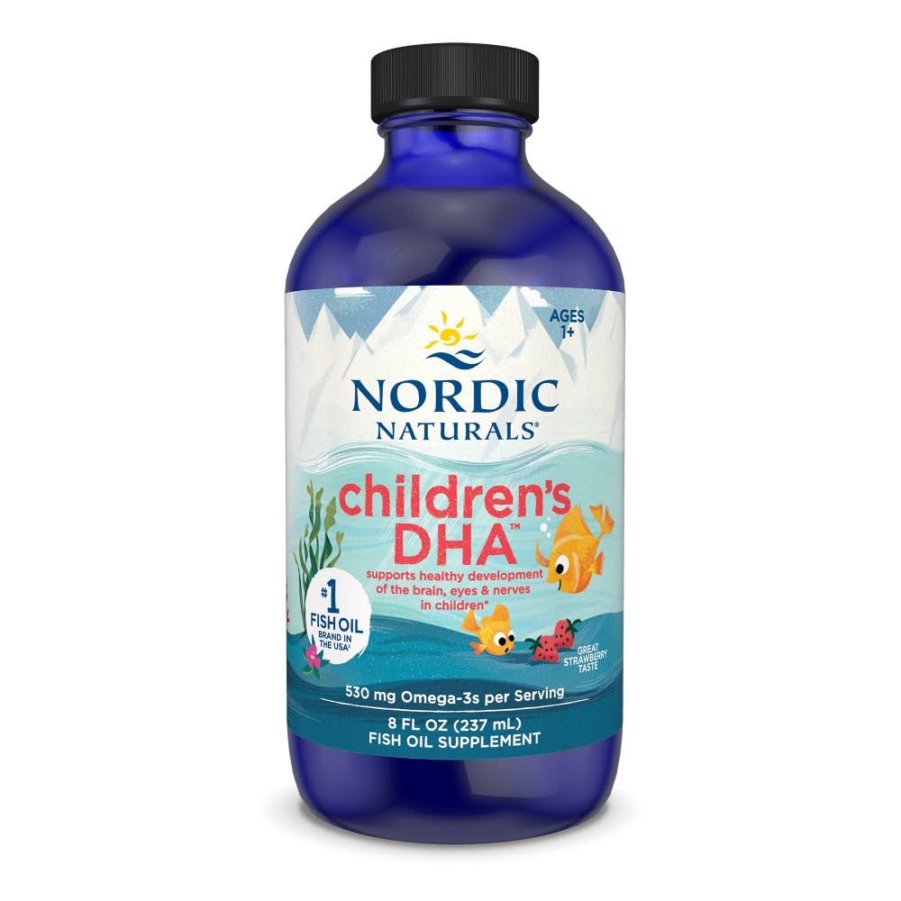 Nordic Naturals Children's DHA Strawberry bottle for daily omega-3 support