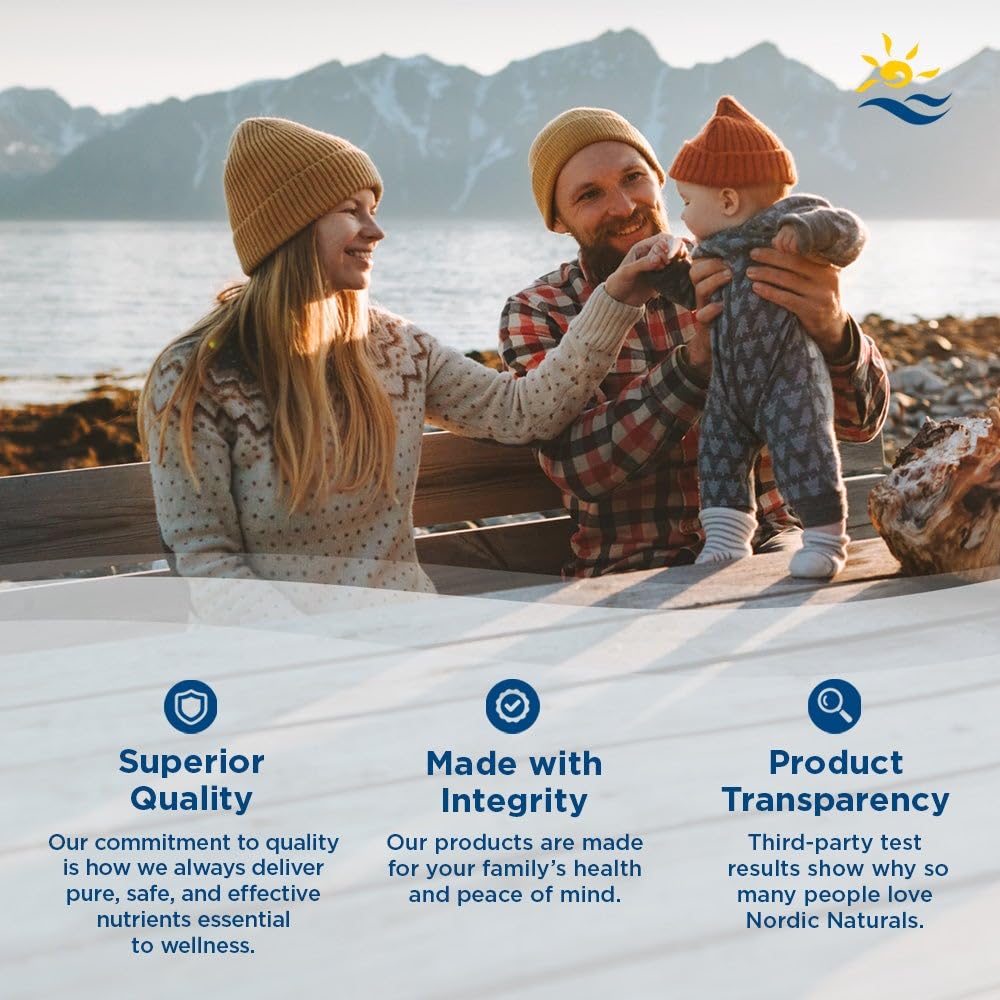 Nordic Naturals Complete Omega-D3 lemon bottle close-up highlights lemon flavor.