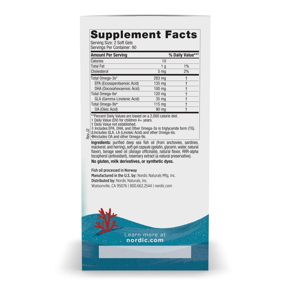 Nordic Naturals Complete Omega Jr. lemon gels for easy daily supplementation.