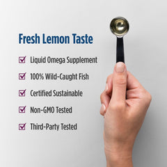 Nordic Naturals Complete Omega lemon ingredients graphic with borage oil.