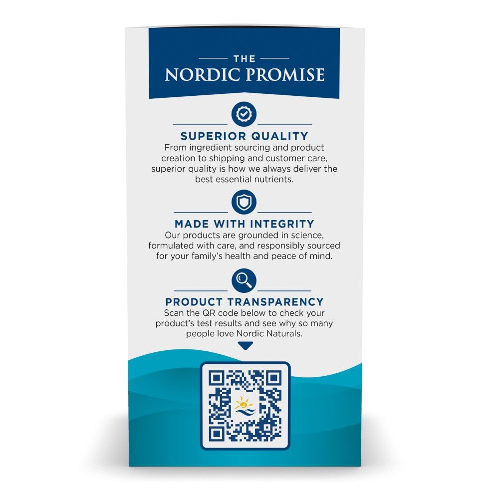 Nordic Naturals EPA Xtra lemon soft gels capsules image communicates easy-to-swallow capsules.