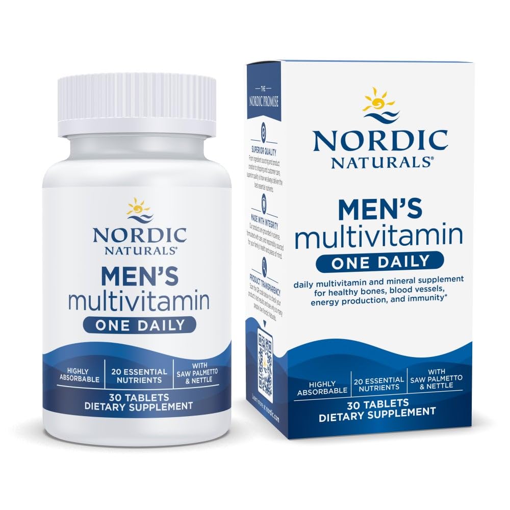 Nordic Naturals Men’s Multivitamin One Daily bottle front for daily nutrient support