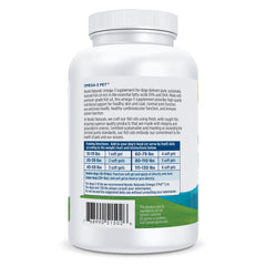 Nordic Naturals Omega-3 Pet dog ready dosage image showing simple mixing with meals for daily wellness.