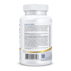 Nordic Naturals orange-flavored D3 5000 mini soft gels in packaging.