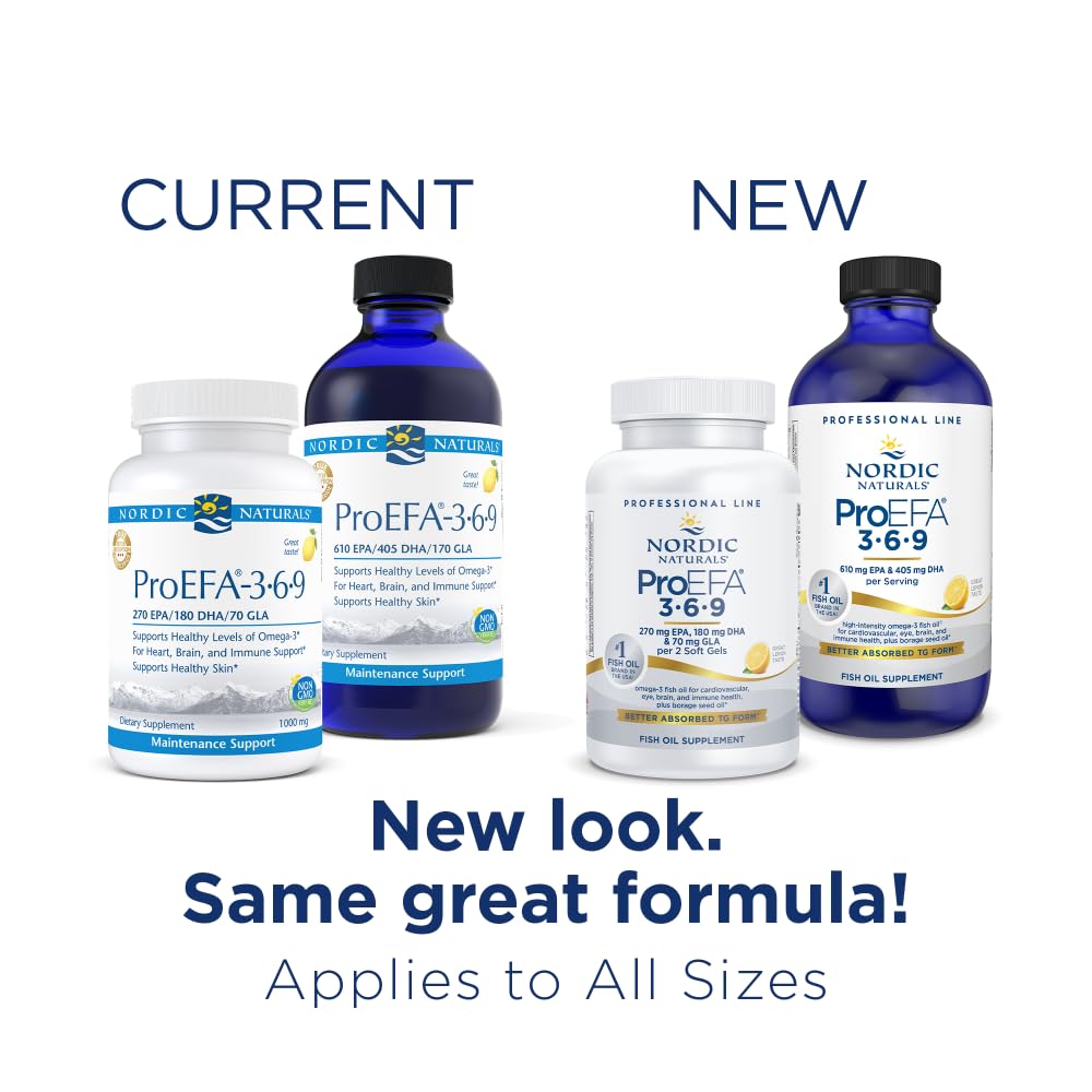 Nordic Naturals ProEFA 3-6-9 lemon label detail – omega-3 with GLA