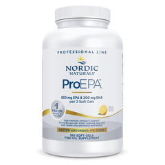 Nordic Naturals ProEPA Lemon bottle conveys purity and everyday omega-3 support.