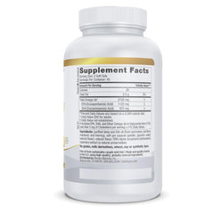 ProOmega 2000 lemon-softgel pour showing convenience for easy daily omega-3 intake