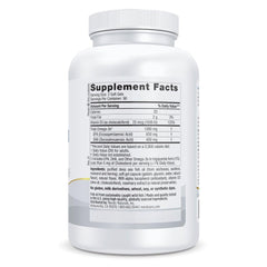 Close-up of ProOmega-D lemon softgels in bright packaging.