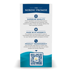 Nordic Naturals Ultimate Omega 2X lemon wedge suggests refreshing taste.