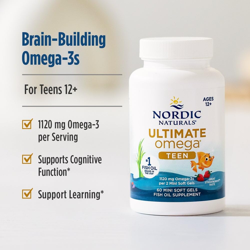 Nordic Naturals Ultimate Omega 2x Teen gluten-free and dairy-free symbol