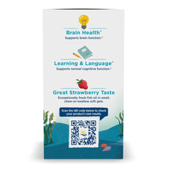 Nordic Naturals Ultimate Omega Jr. non-GMO label close-up highlighting purity.