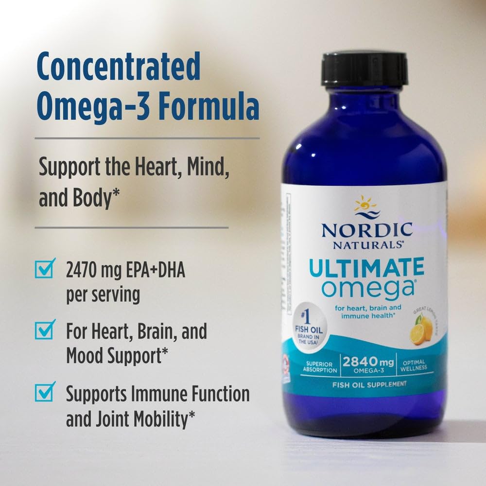 Nordic Naturals Ultimate Omega Liquid wild-caught sourcing underscores quality and freshness