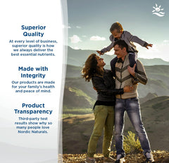 Nordic Naturals gummies texture on plate suggests easy chewability and a convenient daily ritual