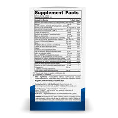 Nordic Naturals Women’s Multivitamin Extra Strength bottle back label with ingredients and usage.