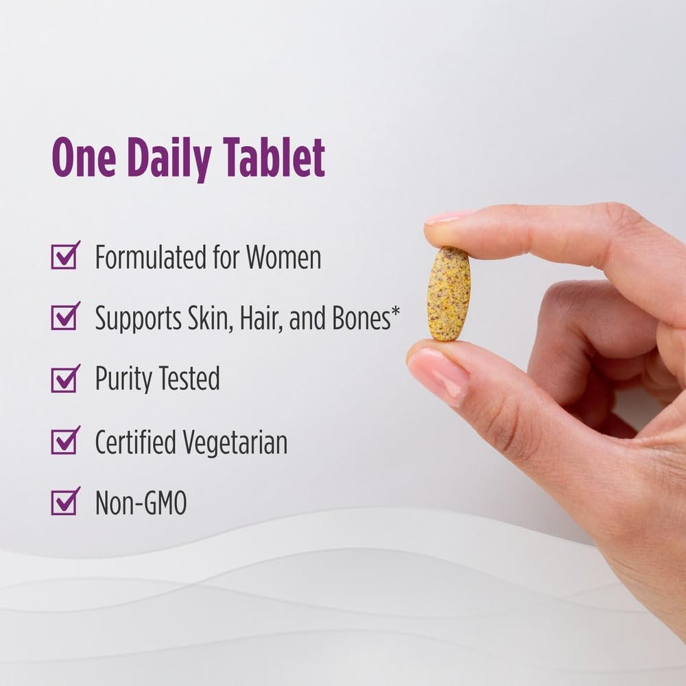 Nordic Naturals Women's Multivitamin One Daily gluten-free and dairy-free formulation on label.