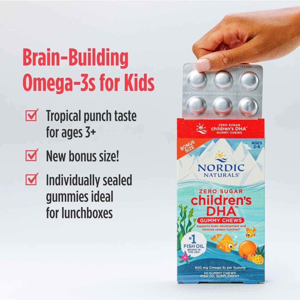 Nordic Naturals Zero Sugar Children's DHA Gummies third-party testing label signals quality.