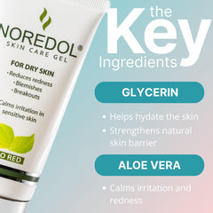 Noredol Skin Care Gel fragrance-free, gentle enough for daily use on rosacea-prone skin