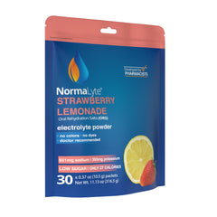 NormaLyte Strawberry capsules ready for on-the-go sodium and fluid balance.