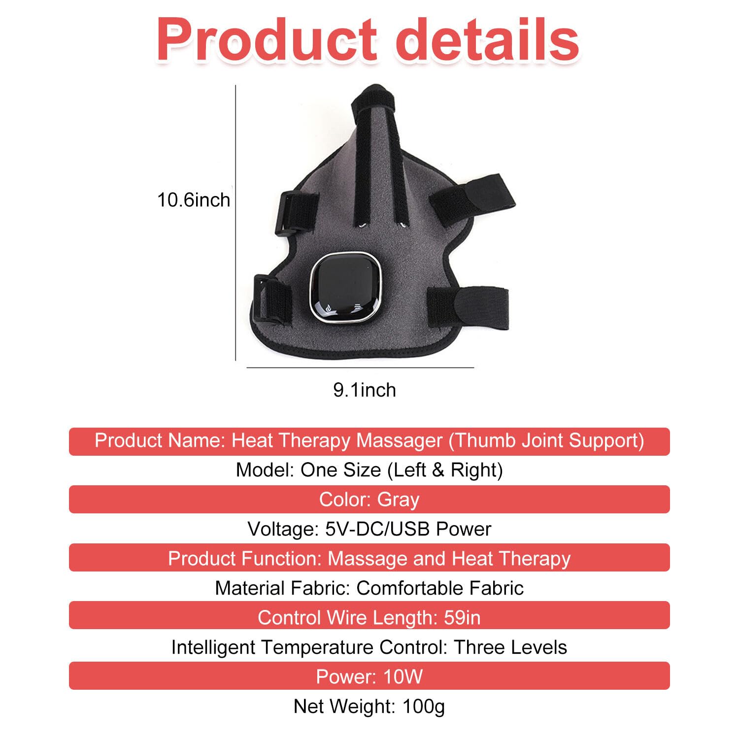 Normia Rita left-right compatible brace with soft fleece lining