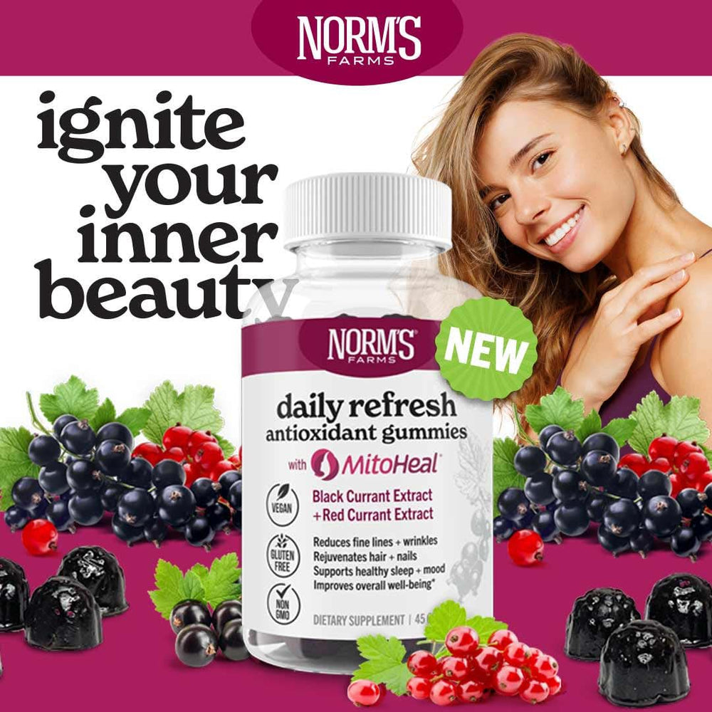 Norm's Farms vegan, non-GMO gummies for daily wellness