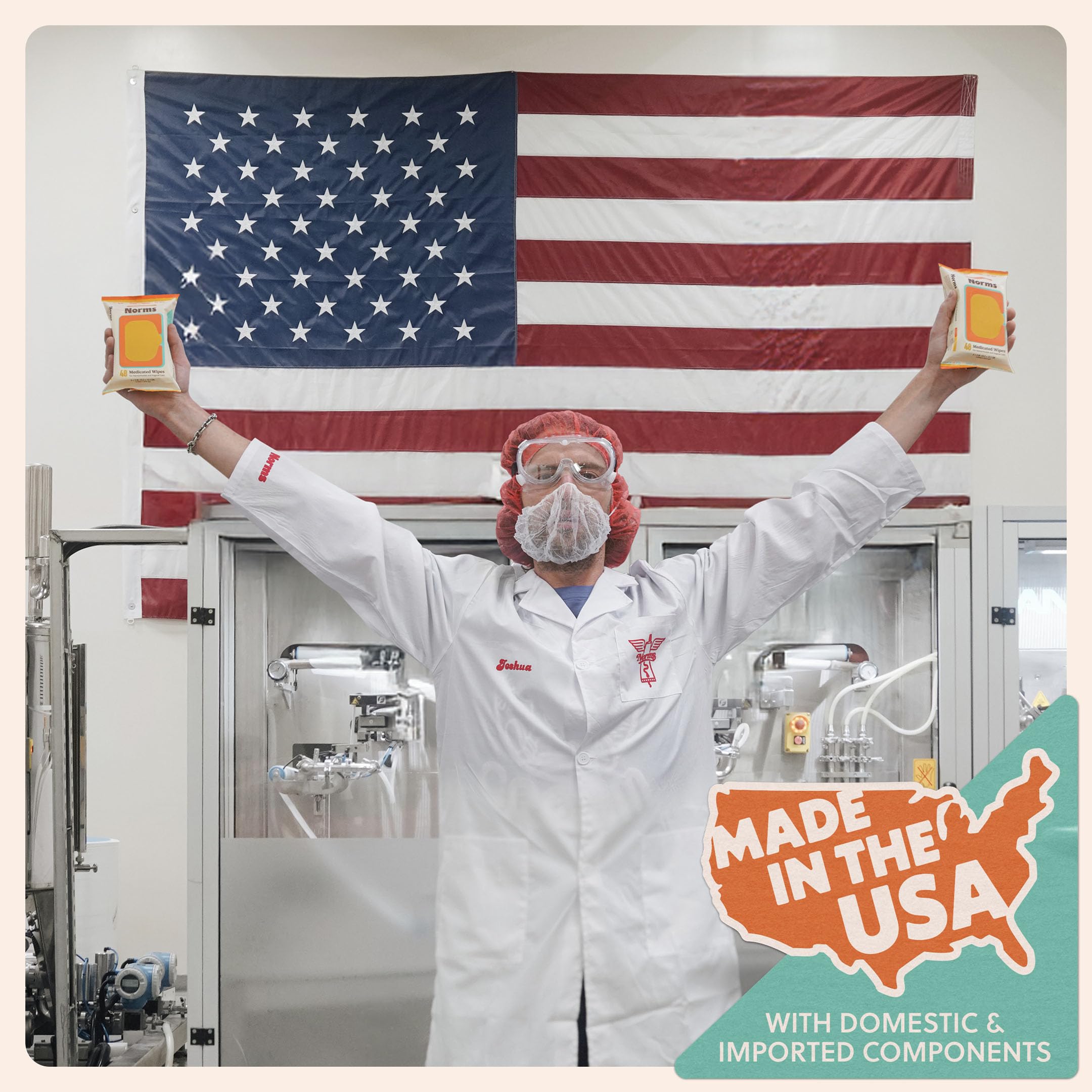 Norms hemorrhoid cream proudly made in the USA