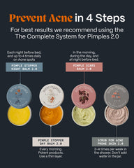 Norse Organics Pimple Scars Balm 2.0 tube being used on skin